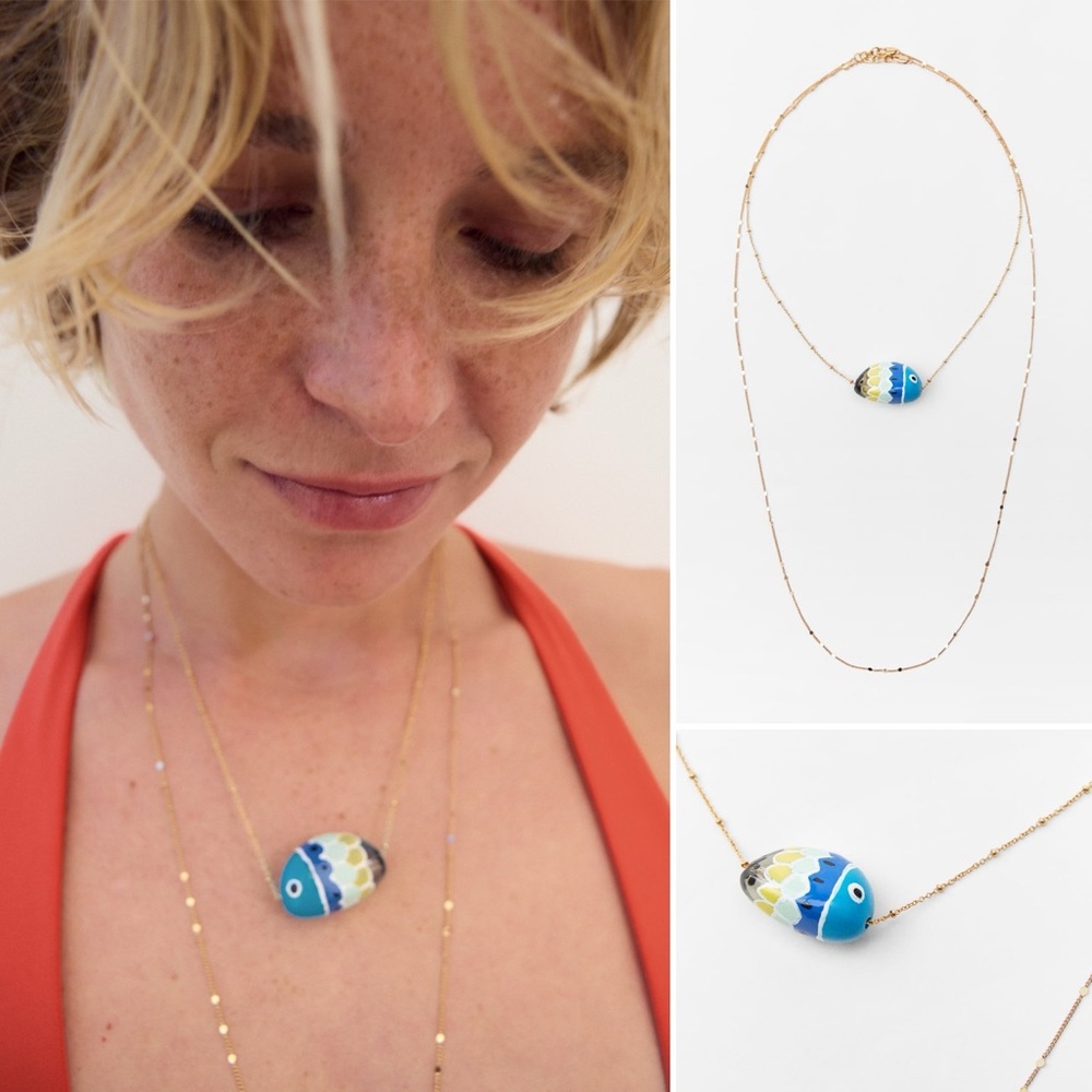 ZARA Fish Necklace Set
